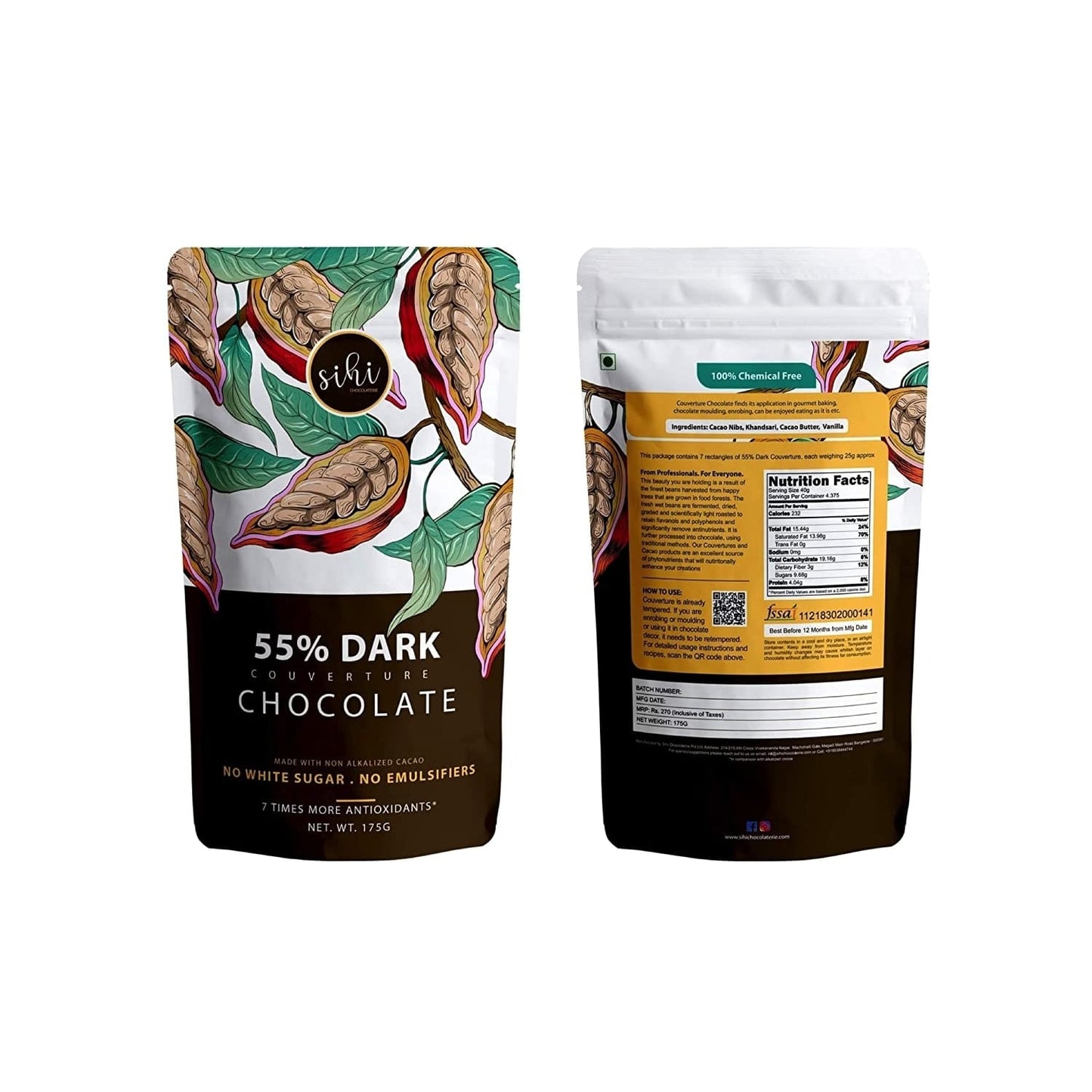 55% Dark Chocolate - Vegan Dark Chocolate