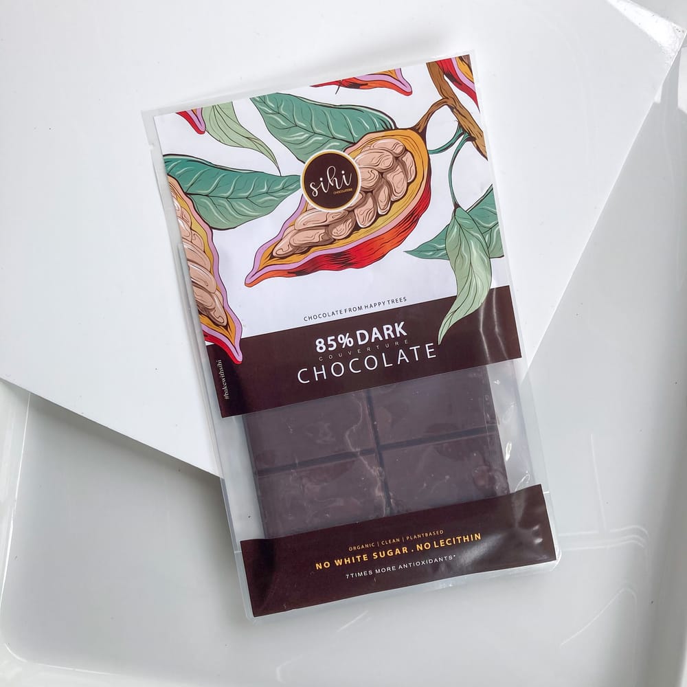 85% dark couverture chocolate organic - no white sugar | plant based chocolate