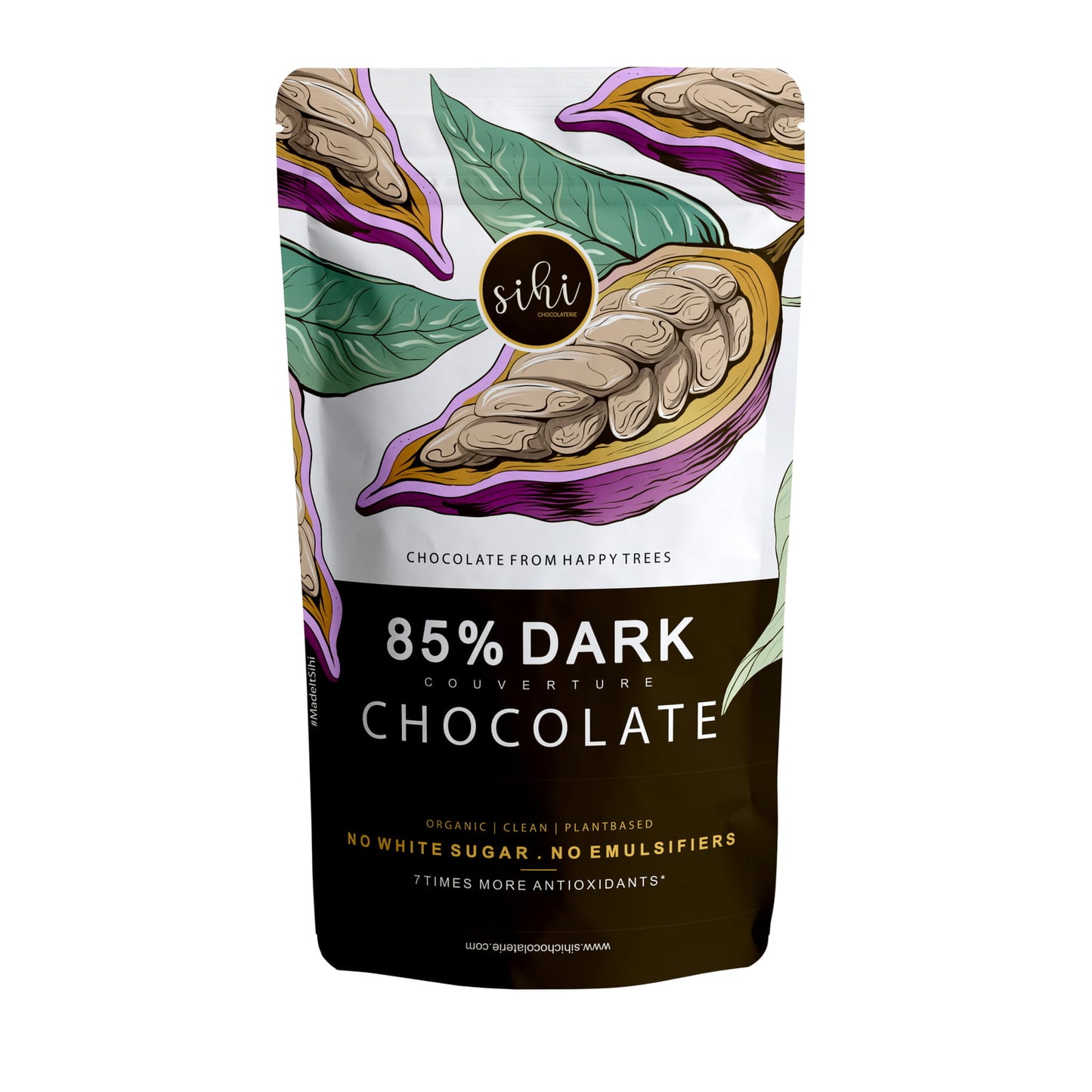 organic dark chocolate bar